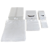 Sacs en polyéthylène LDPE - Sacs en polyéthylène pour le reconditionnement et/ou le regroupement de produits, pratiques pour une utilisation polyvalente. Les sacs sont transparents. Ils sont 100 % recyclables et présentés dans des boîtes blanches. Tous les sacs LDPE sont de qualité alimentaire. Épaisseur 50 microns (résistance moyenne).